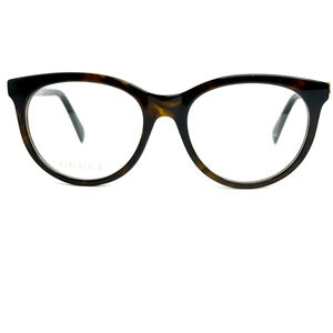 GUCCI GG1074O 005 Cat Eye Havana Dark DEMO LENS Frame Only 53-18-145 H19090